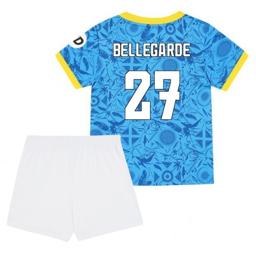 Stroje piłkarskie Wolves Jean-Ricner Bellegarde #27 Koszulka Trzeciej dla dzieci 2025-26 Krótki Rękaw (+ szorty)